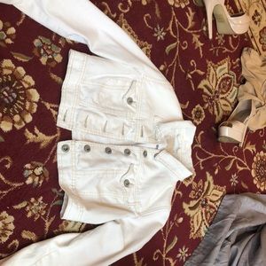 Free people cropped jeans jacket